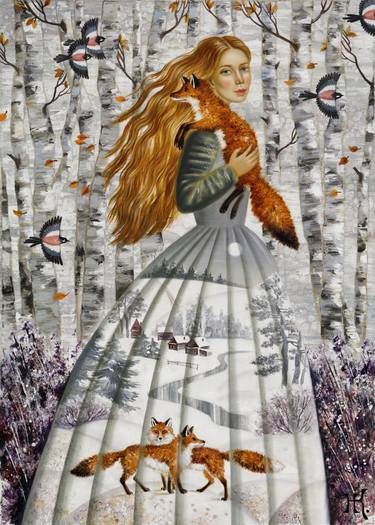 Original Figurative Fantasy Painting by Natalia Klimova