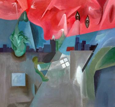 Original Cubism Abstract Painting by Lee Young