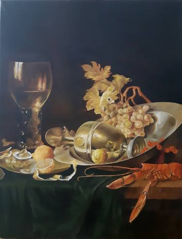 Original Fine Art Cuisine Painting by Felix Felbermayer