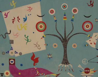 Original Abstract Tree Paintings by Marina Epstein