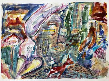 Original Contemporary Abstract Painting by Denise Adamopoulou