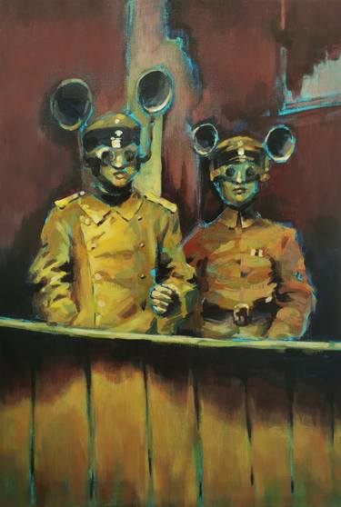 Original Conceptual Science/Technology Paintings by Markos Papoutsakis