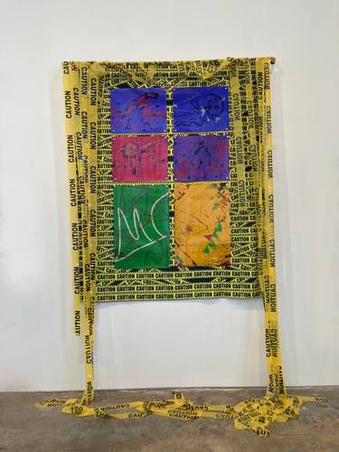 Original Abstract Technology Installation by Sheila Elias