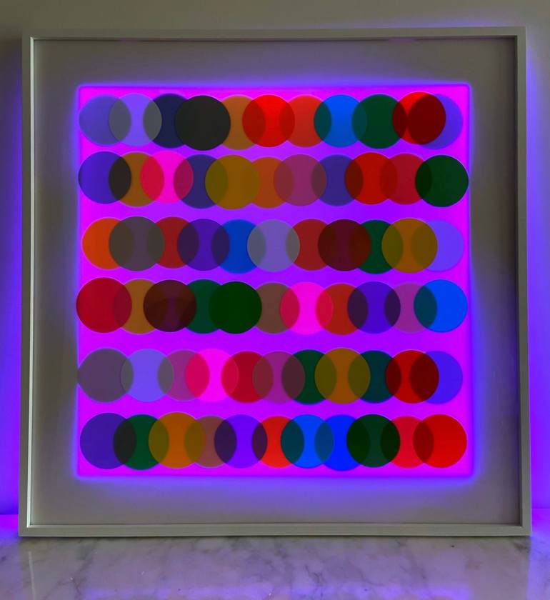 Original Abstract Geometric Sculpture by Maria Bouquet