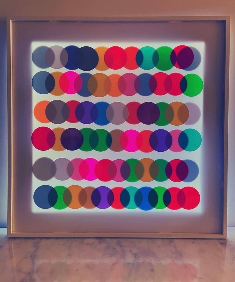 Original Abstract Geometric Sculpture by Maria Bouquet