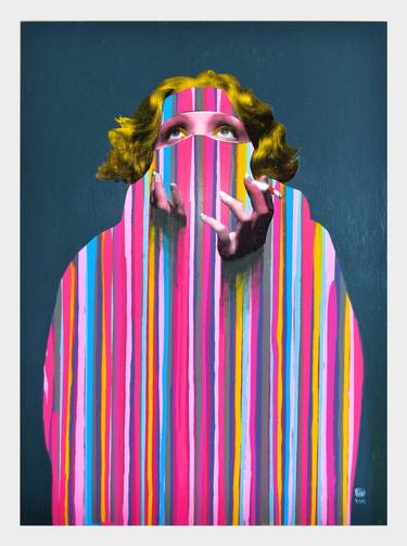 Original Conceptual Portrait Printmaking by Martin Sigwald