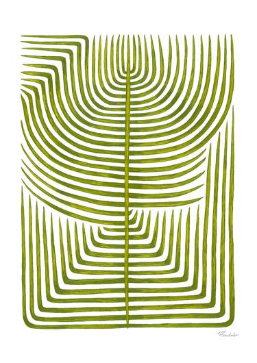 Original Fauvism Botanic Printmaking by Marianne Hendriks