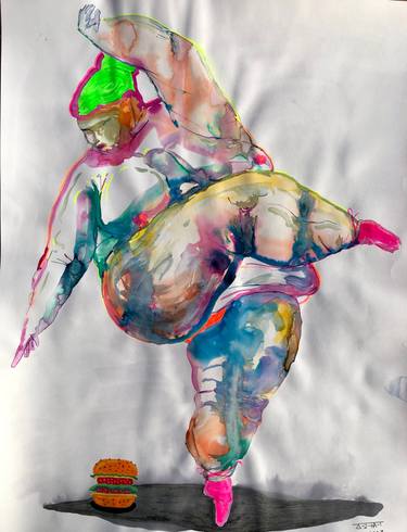 Original Conceptual Women Drawings by Alain Donate
