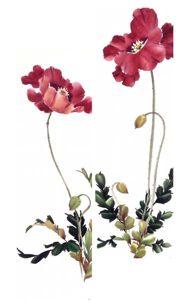 Original Figurative Floral Painting by Mayee Futterman