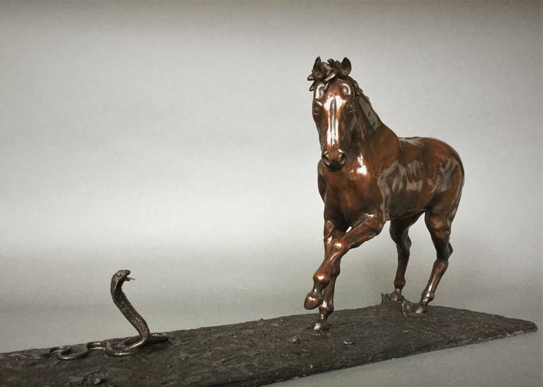 Original Figurative Animal Sculpture by Adrian Flanagan