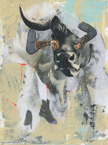 Original Abstract Fantasy Collage by Mascha Rodigina