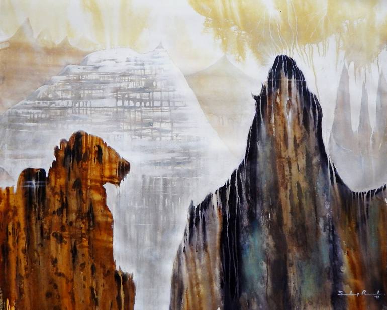 Original Figurative Abstract Paintings by Sandip Raval