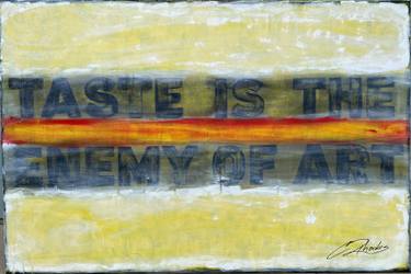 Original Abstract Expressionism Typography Paintings by Corbyn Rhodes