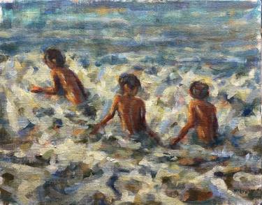 Original Figurative Children Painting by Richard Wieth