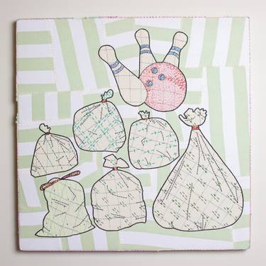 Original Surrealism Still Life Mixed Media by Chuck Stolarek