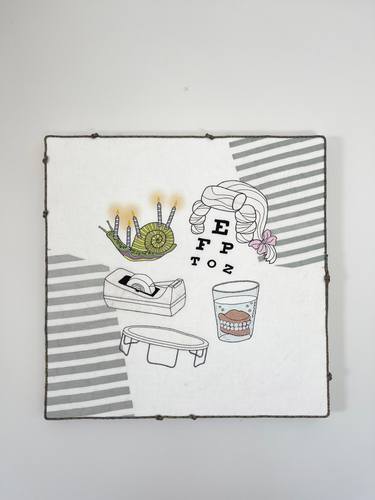 Original Conceptual Humor Mixed Media by Chuck Stolarek