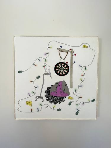 Original Conceptual Humor Mixed Media by Chuck Stolarek