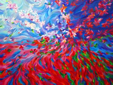 Original Abstract Expressionism Abstract Painting by Yuguang Feng