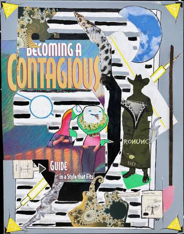 Original Abstract Mortality Mixed Media by Steven Tannenbaum