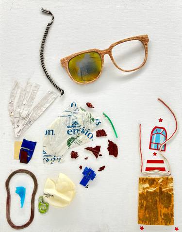 Original Contemporary Abstract Collage by Steven Tannenbaum