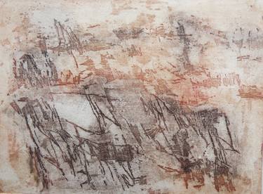 Original Abstract Expressionism Abstract Printmaking by Silvia Goltzman