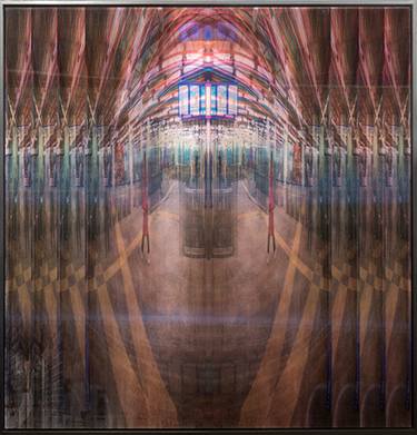 Original Conceptual Cities Mixed Media by Frans Van Viegen