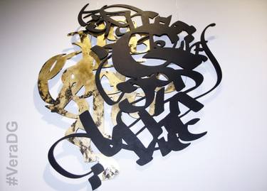Original Abstract Expressionism Calligraphy Installation by Vira Dg - Viera