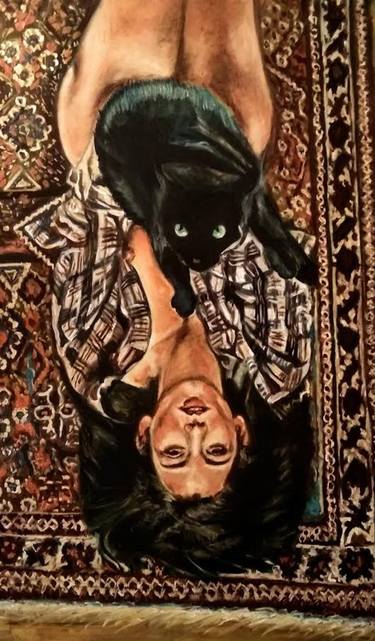 Original Expressionism Cats Paintings by Maher Hassan Aboelenen