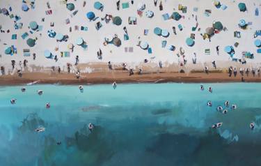 Original Abstract Expressionism Aerial Paintings by Nina Brooke