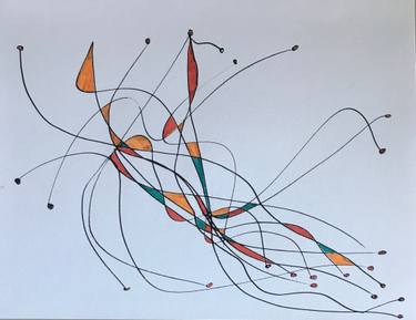 Original Abstract Drawing by Hadas-Rebecca Youman