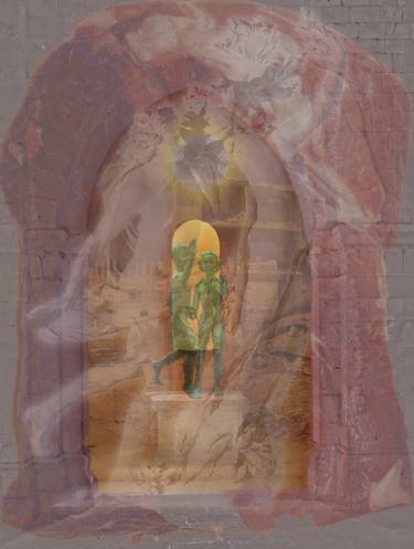 Original Surrealism Abstract Mixed Media by Peter Arnell