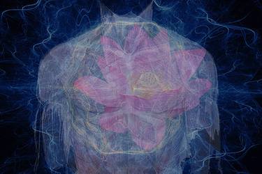 Original Abstract Love Mixed Media by Peter Arnell