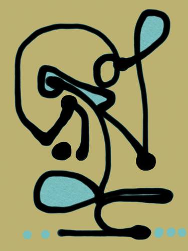 Original Dada Abstract Digital by Janet Strayer