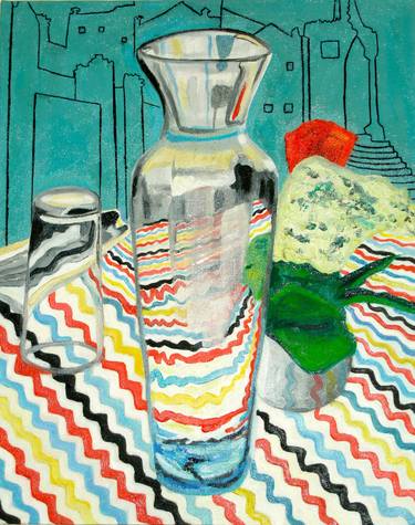 Original Abstract Still Life Paintings by Carolyn Shattuck