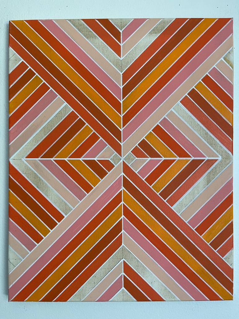 Original Abstract Geometric Paintings by Amy Illardo