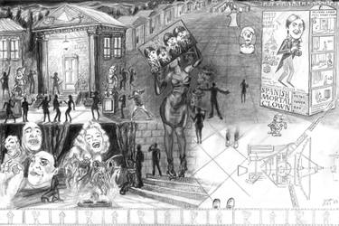 Original Surrealism Fantasy Drawing by Jorge Ríos
