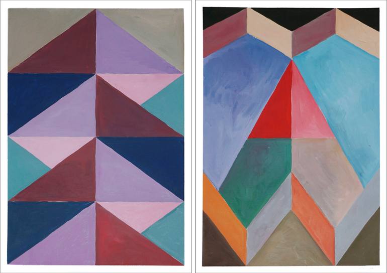 Original Abstract Landscape Paintings by Kind Of Cyan