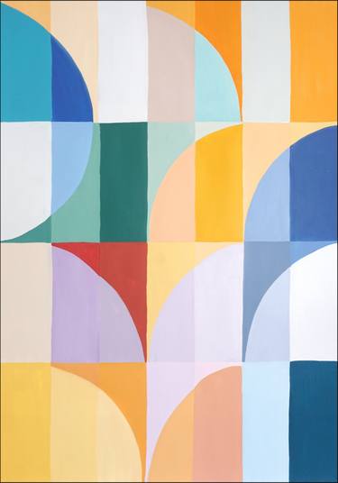 Original Abstract Patterns Painting by Kind Of Cyan
