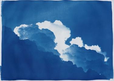 Original Abstract Aerial Printmaking by Kind Of Cyan