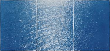 Original Abstract Seascape Printmaking by Kind Of Cyan