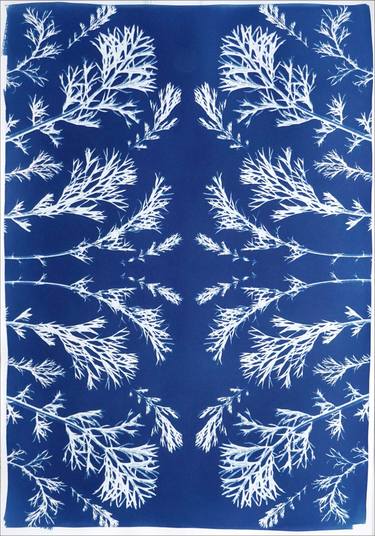 Original Art Deco Botanic Printmaking by Kind Of Cyan