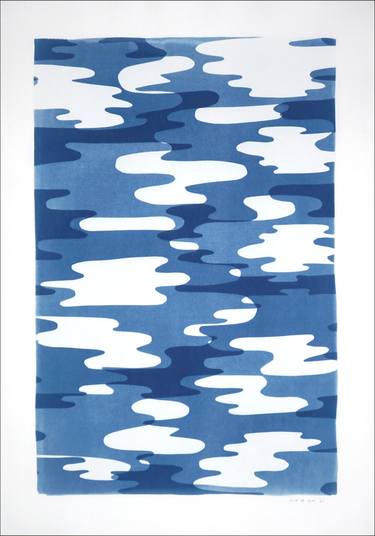 Original Abstract Patterns Printmaking by Kind Of Cyan
