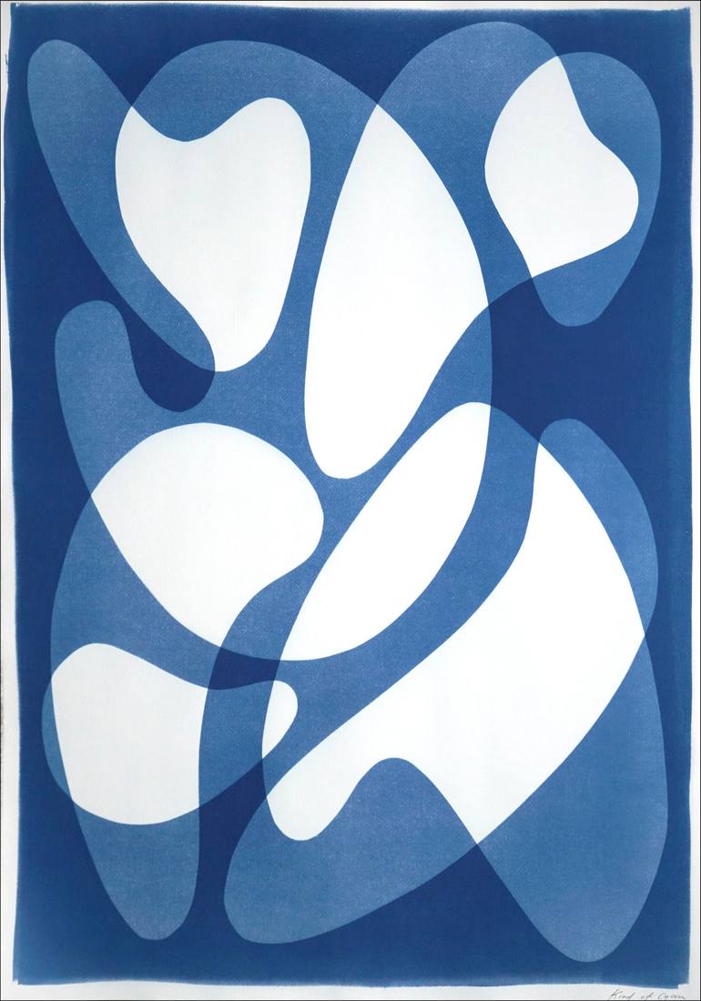 Original Abstract Patterns Printmaking by Kind Of Cyan