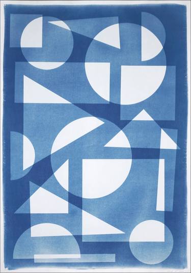 Original Art Deco Geometric Printmaking by Kind Of Cyan