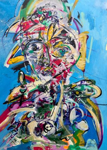 Original Abstract People Painting by Aaafresh Gallery