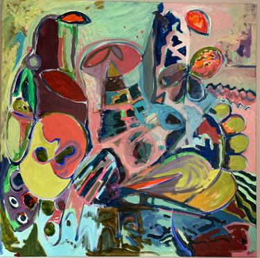 Original Algorithmic Abstract Paintings by Hanna  Bell 