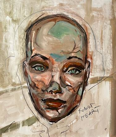 Original Art Deco Technology Paintings by Claudia Barbu