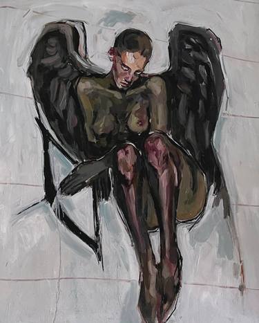 Original Figurative Cinema Paintings by Claudia Barbu