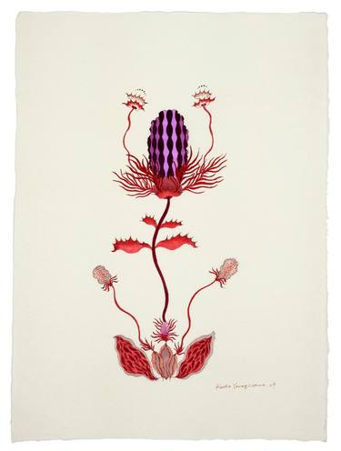 Original Art Nouveau Floral Paintings by Keiko Yanagisawa
