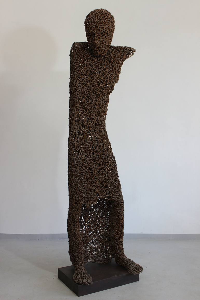 Original Figurative Performing Arts Sculpture by Ionel Alexandrescu